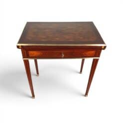 Antique Transformation Table- with beautiful diamond shaped marquetry- Styylish