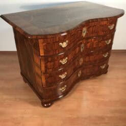 Alternative view of Antique Baroque Marquetry Chest of Drawers, Germany 1750