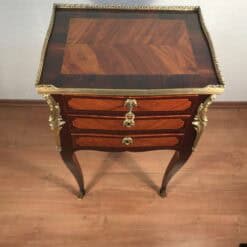 Alternative view of Elegant French Louis XV Side Table in Rosewood and Kingwood, Circa 1750