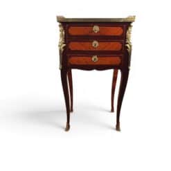 Elegant French Louis XV Side Table in Rosewood and Kingwood, Circa 1750- Styylish
