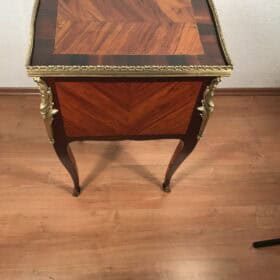 Elegant French Louis XV Side Table in Rosewood and Kingwood, Circa 1750