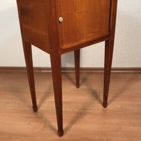 Neoclassical Cherry Wood Nightstand or Side Table, circa 1800