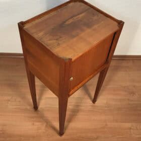 Neoclassical Cherry Wood Nightstand or Side Table, circa 1800