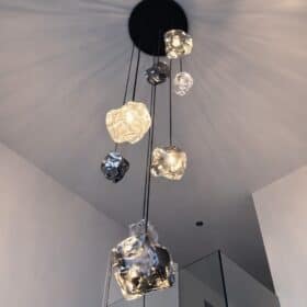 Quartz Pendant Light, Contemporary French Design