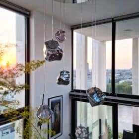 Quartz Pendant Light, Contemporary French Design