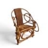 Italian Rattan and Cowhide Armchair- Styylish