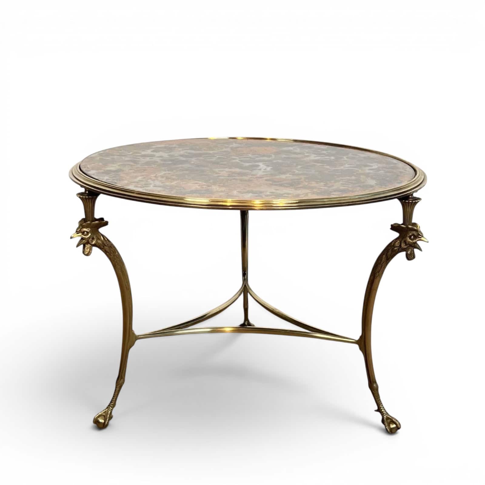 Maison Charles Bronze Coffee Table with rooster feet- Styylish