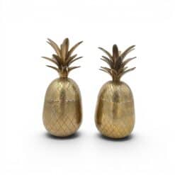 Pair of Vintage Brass Pineapple Ice Buckets- Styylish