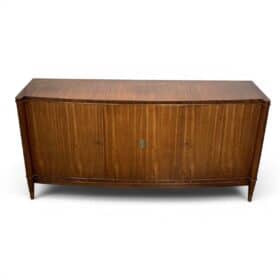 Walnut Enfilade with Bronze Mounts, Art Deco, De Coene Frères, 1940s