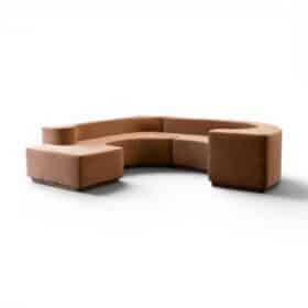 Roberto Pamio. Lara model modular fabric sofa. Circa 1980–90.