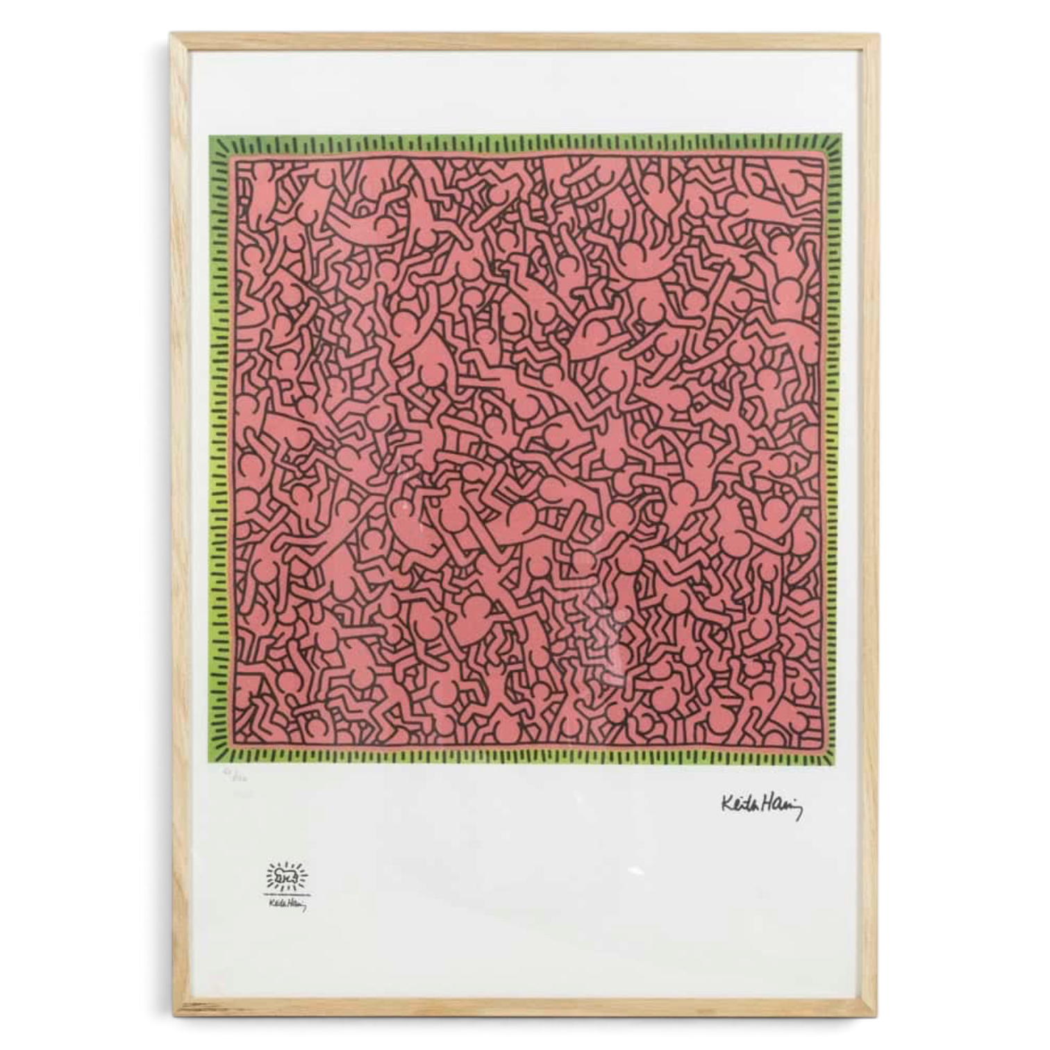 Signed Keith Haring Abstract Silkscreen Print - Styylish