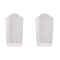 Pair of "Chapeau de Gendarme" shaped mirrors- Styylish