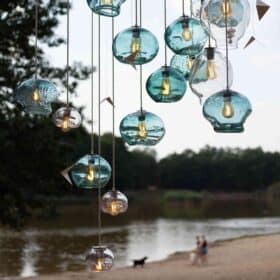 Glass Pendant Light, Under (D), Handblown