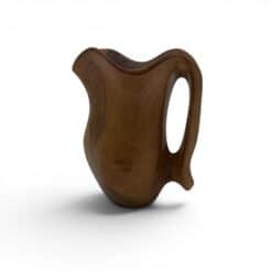 Small Sculptural Walnut Pitcher - Styylish