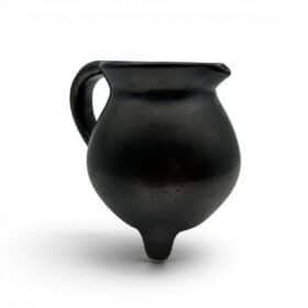 Faience Tripod Pitcher, Signed Studio Piece, 1950s-1960s.