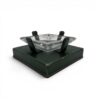 Green Leather and Crystal Ashtray - Styylish