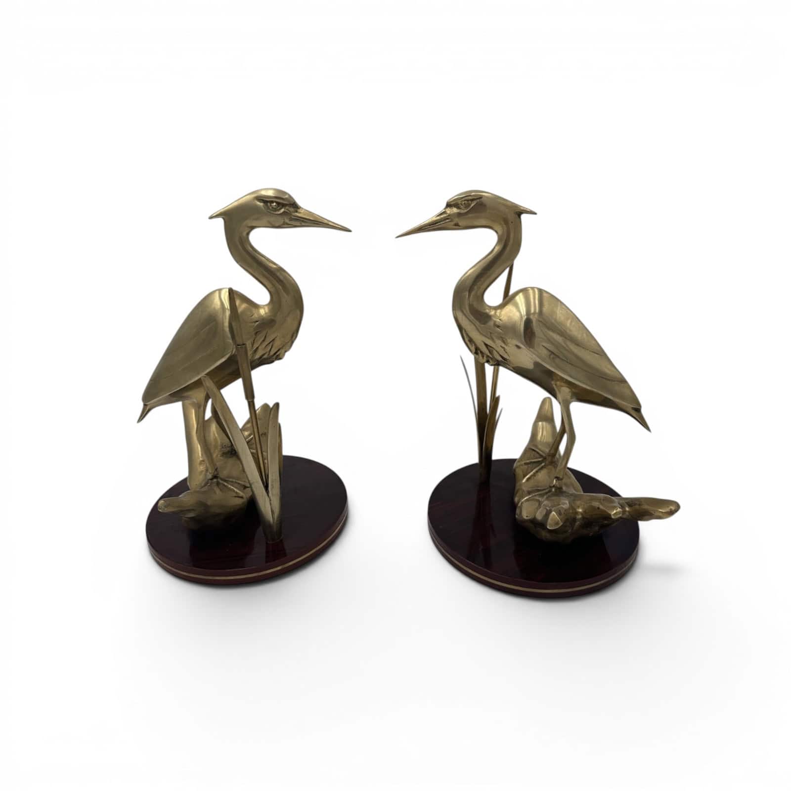 Pair of Brass Bird Sculptures - Styylish