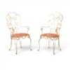 Pair of French Gilt Wrought Iron Armchairs- Styylish