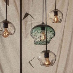 Glass Pendant Light, Under (D), Handblown
