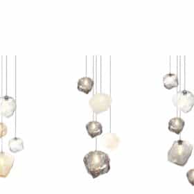 Quartz Pendant Light, Contemporary French Design