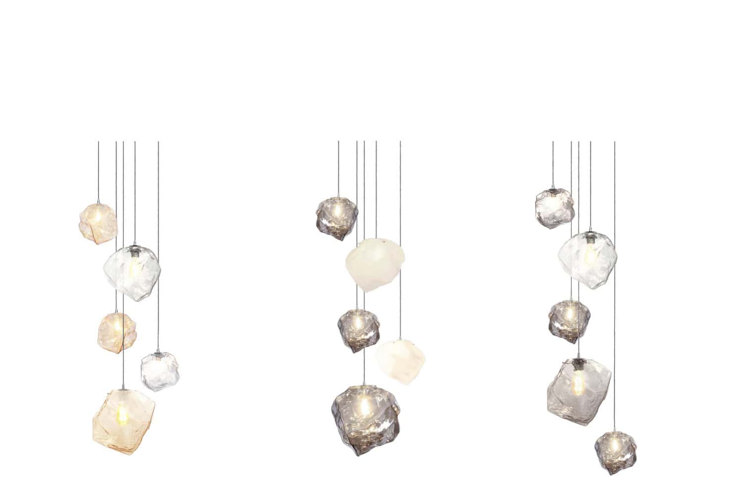 Quartz Pendant Light, Contemporary French Design - Image 5