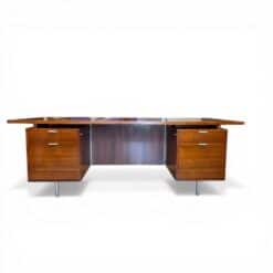 George Nelson Executive Office Group Walnut Desk for Herman Miller, USA 1949