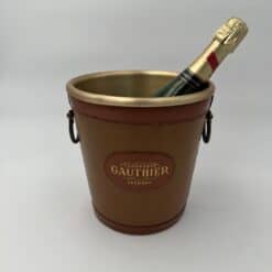 Alternative view of Leather-Wrapped Champagne Bucket, Champagne Gauthier