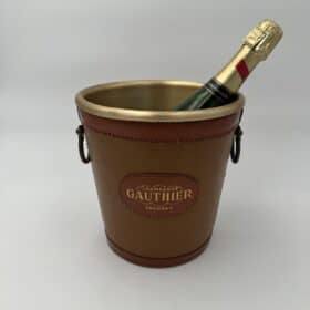 Leather-Wrapped Champagne Bucket, Champagne Gauthier