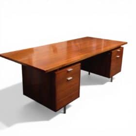George Nelson Executive Office Group Walnut Desk for Herman Miller, USA 1949