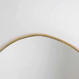Pair of “Chapeau de Gendarme” shaped Mirrors. 1970s.