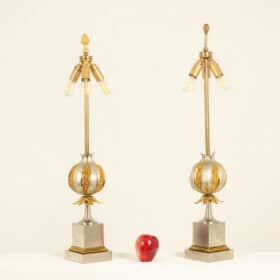 Maison Charles Bronze Pomegranate Lamps