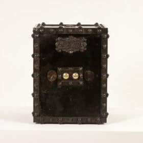 Antique Bauche Metal Travel Safe