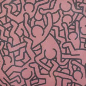 Signed Keith Haring Abstract Silkscreen Print