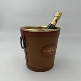 Leather-Wrapped Champagne Bucket, Champagne Gauthier