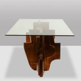 Matteo Ceccarelli. “Brutalist” sculptural dining table. 1980s.