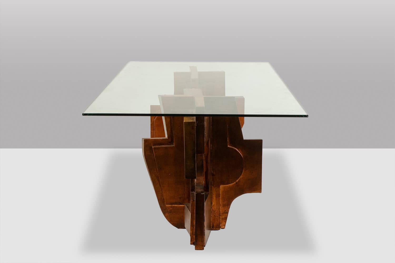 Matteo Ceccarelli. “Brutalist” sculptural dining table. 1980s. - Image 3