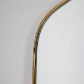 Pair of “Chapeau de Gendarme” shaped Mirrors. 1970s.