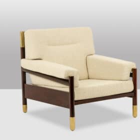 Pair of Sella Armchairs by Carlo di Carli,  1960s.