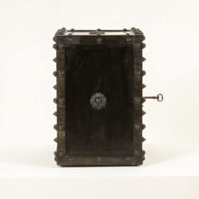Antique Bauche Metal Travel Safe