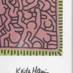 Signed Keith Haring Abstract Silkscreen Print - Detail Two - Styylish