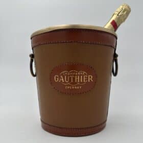Leather-Wrapped Champagne Bucket, Champagne Gauthier