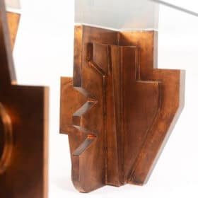 Matteo Ceccarelli. “Brutalist” sculptural dining table. 1980s.
