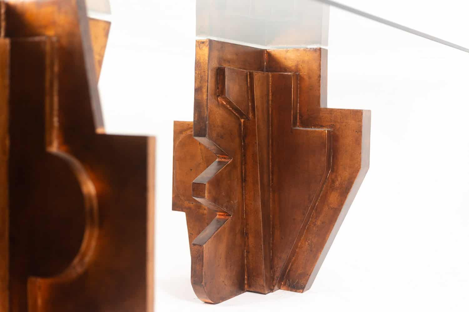 Matteo Ceccarelli. “Brutalist” sculptural dining table. 1980s. - Image 4
