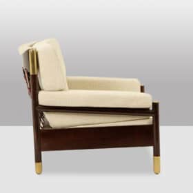 Pair of Sella Armchairs by Carlo di Carli,  1960s.