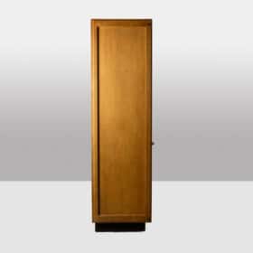 Guillerme and Chambron. Oak wardrobe with built-in writing desk. 1970s–80s