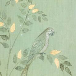 Contemporary French Hand-Painted Parrot Canvas - Image 4