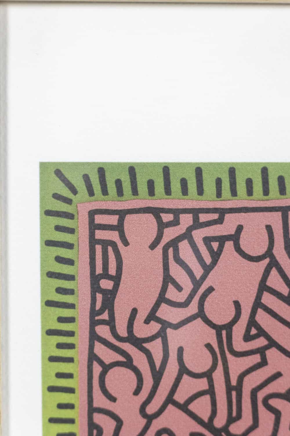 Signed Keith Haring Abstract Silkscreen Print - Detail Three - Styylish