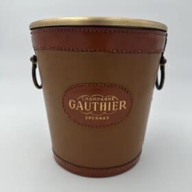 Leather-Wrapped Champagne Bucket, Champagne Gauthier
