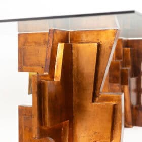 Matteo Ceccarelli. “Brutalist” sculptural dining table. 1980s.