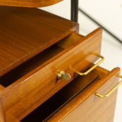 Georges Frydman Asymmetrical Oak Desk - Open Drawer Detail - Styylish